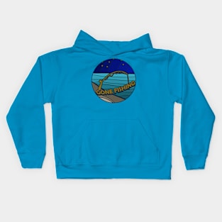 Gone fishing Kids Hoodie